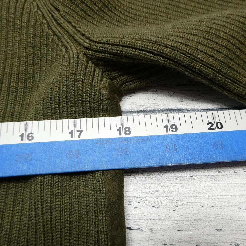 Pendleton Jacket Womens Medium Olive Green Leathe… - image 6